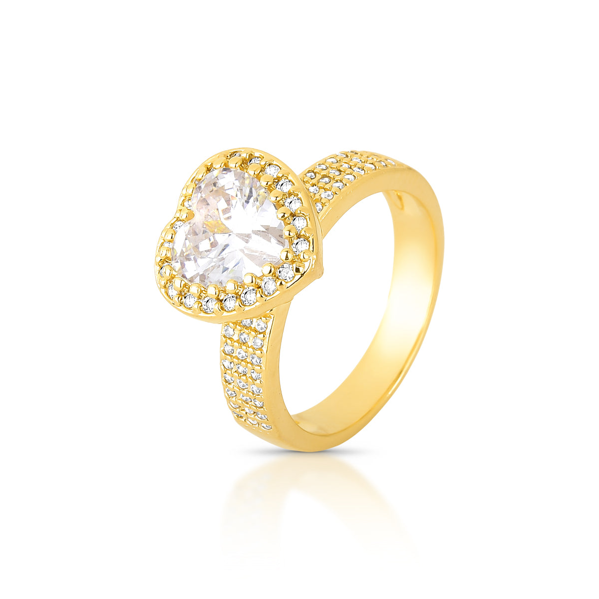 Anel Duplo Aparador e Coração