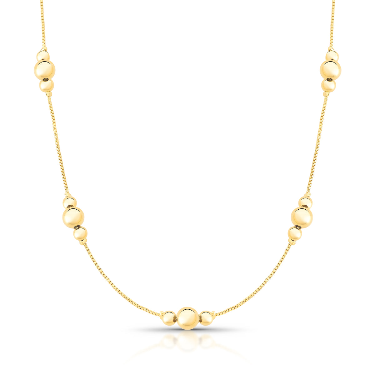 Colar Chocker Esferas 40cm