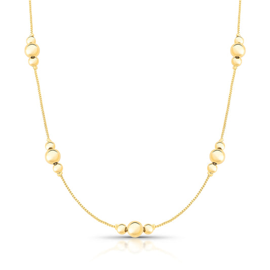 Colar Chocker Esferas 40cm