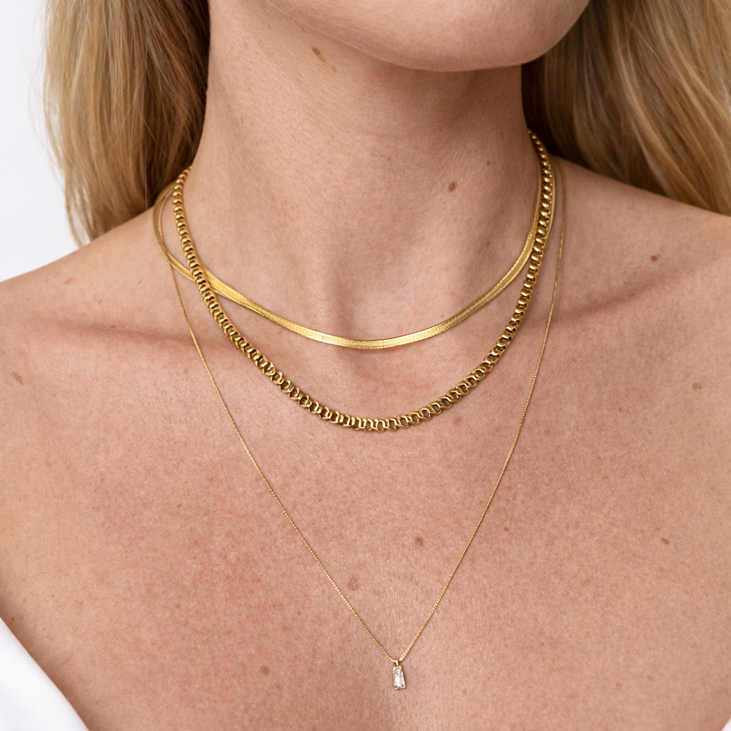 Colar Riviera Manteiga 3mm