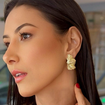 Brinco Folha Aurora